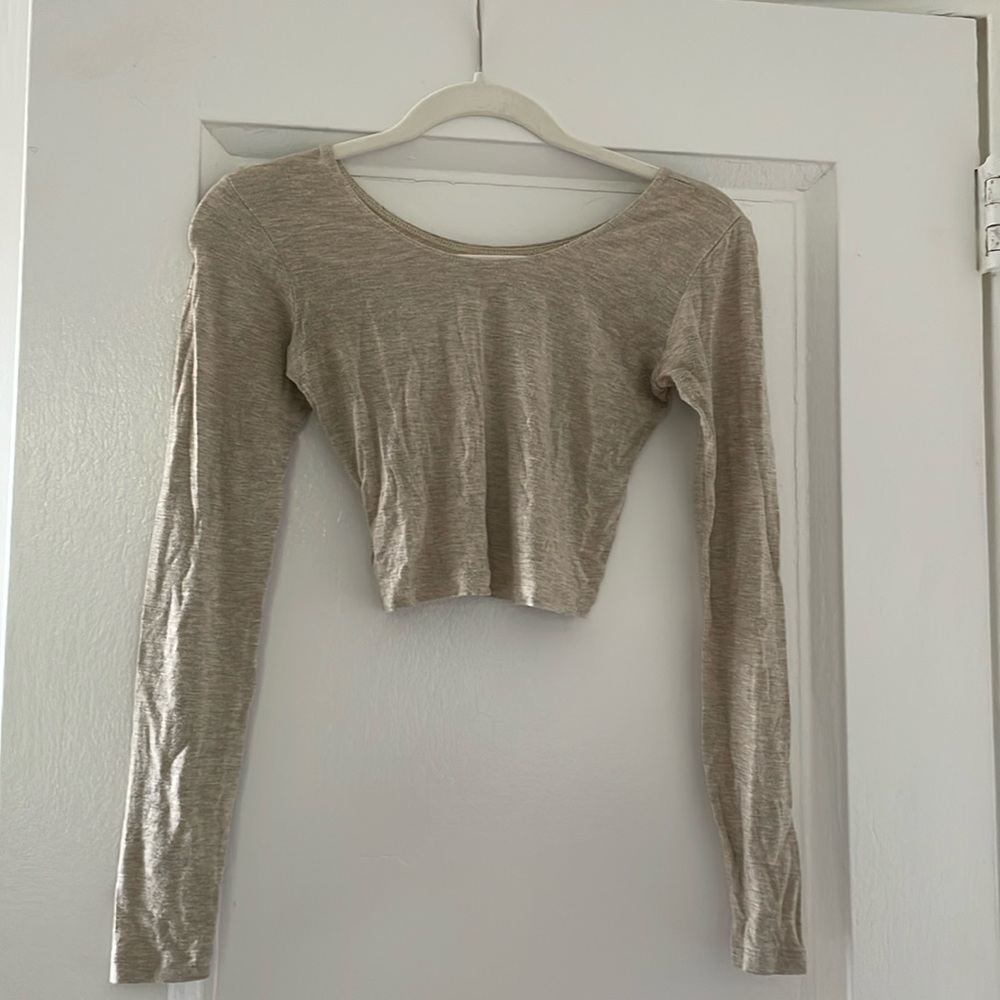 American Apparel gently worn terry crop top